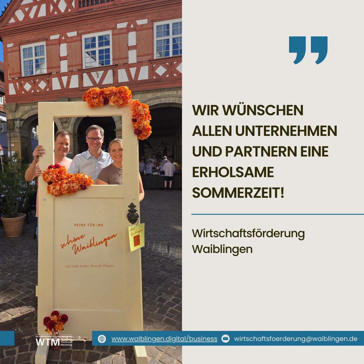 LinkedIn-Foto vom 21.08.2026: Auch wir legen eine kleine Pause ein und verabschieden uns in die Sommerferien.