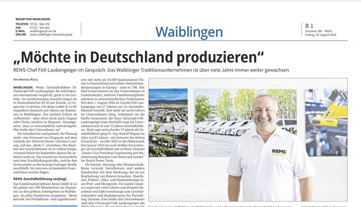 LinkedIn-Foto vom 15.08.2026: Eine Schlagzeile, die Mut macht. Wenn ein Unternehmer diesen Satz im Interview