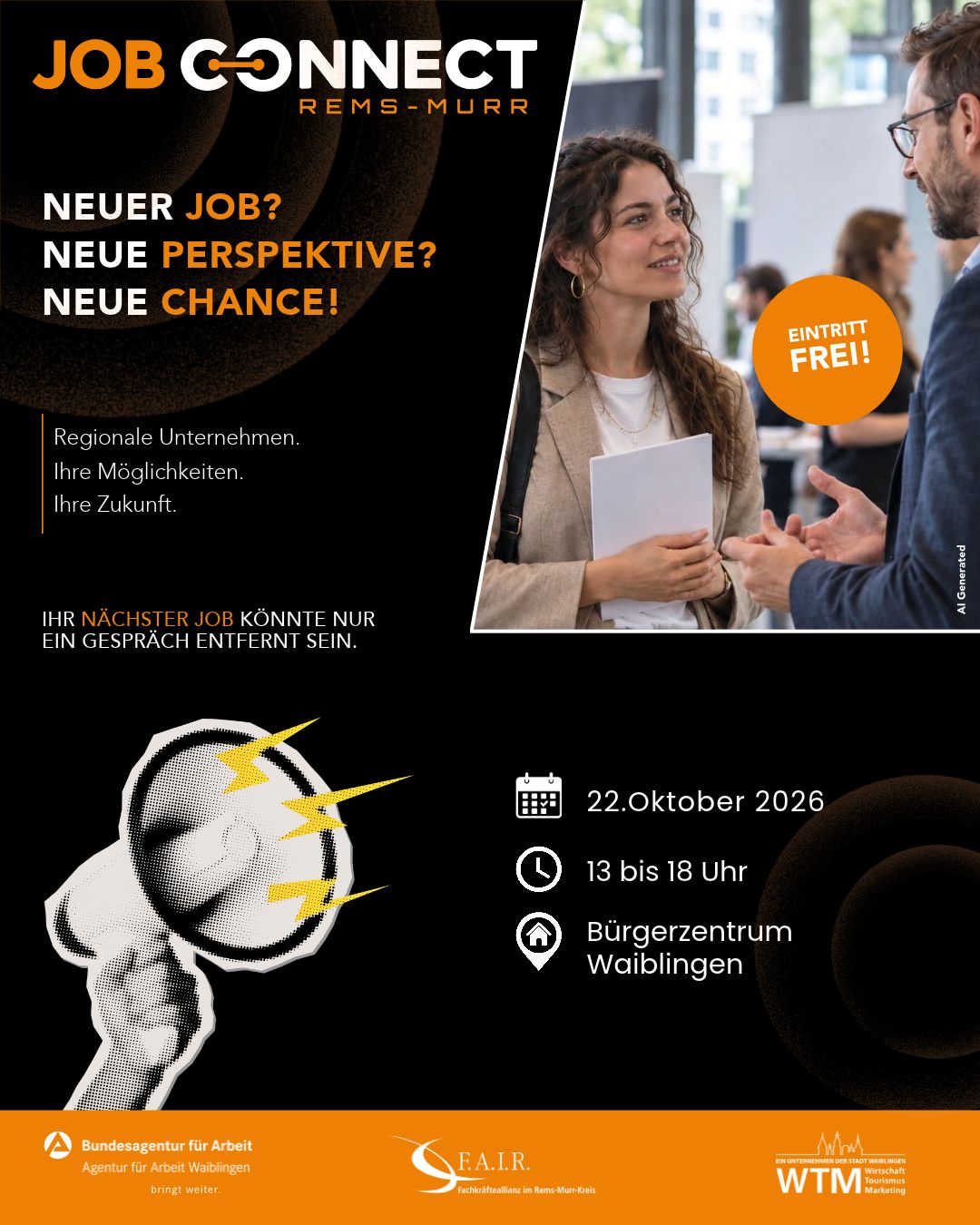 LinkedIn-Foto vom 20.10.2026: ⏳ Noch zwei Tage bis zur JobConnect Rems-Murr!

Ein neuer Job, eine berufliche